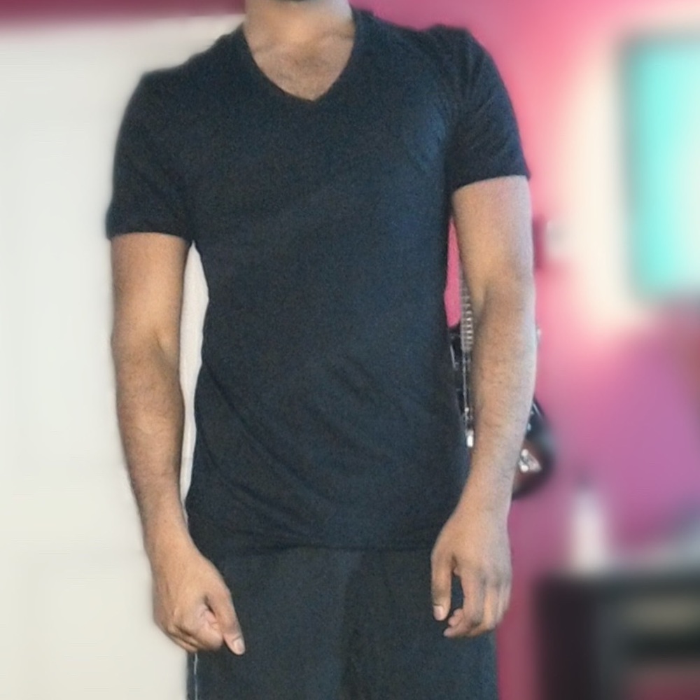Black Polo Ralph Lauren V Neck T-shirt